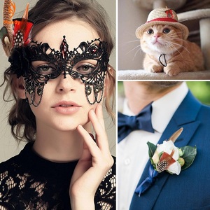 28 Estilos <span class=keywords><strong>de</strong></span> Plumas Coloridas para Mujer y Decoración Retro para Sombrero <span class=keywords><strong>Pandora</strong></span>, Broche Hecho a Mano, Flor para Cuello <span class=keywords><strong>de</strong></span> Traje, Accesorio <span class=keywords><strong>de</strong></span> Pluma 3D para Cuello <span class=keywords><strong>de</strong></span> Vestido - Product Image 6