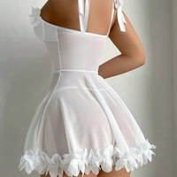 Robes de lingerie sexy en dentelle fine et en maille, chemises de nuit pour femmes, offre ODM