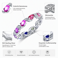 Bague en argent sterling personnalisée Kirin Stock pour femme avec pierre précieuse cultivée en laboratoire, bague en moissanite en argent sterling en gros, OEM ODM