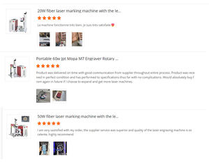 Fabricante profesional, máquina de marcado láser de fibra voladora, W 20, 30W, 50W, CNC, máquina de grabado compatible con DXF refrigerada por aire, rotativa - Product Image 4