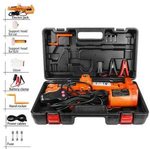 कार कैंची उठा जैक 3Ton 6600lb डीसी 12v लिफ्ट मंजिल बिजली पेंच जैक मरम्मत उपकरण टायर बदलने उठाने ऑटो आपातकालीन सड़क के किनारे - Product Image 6
