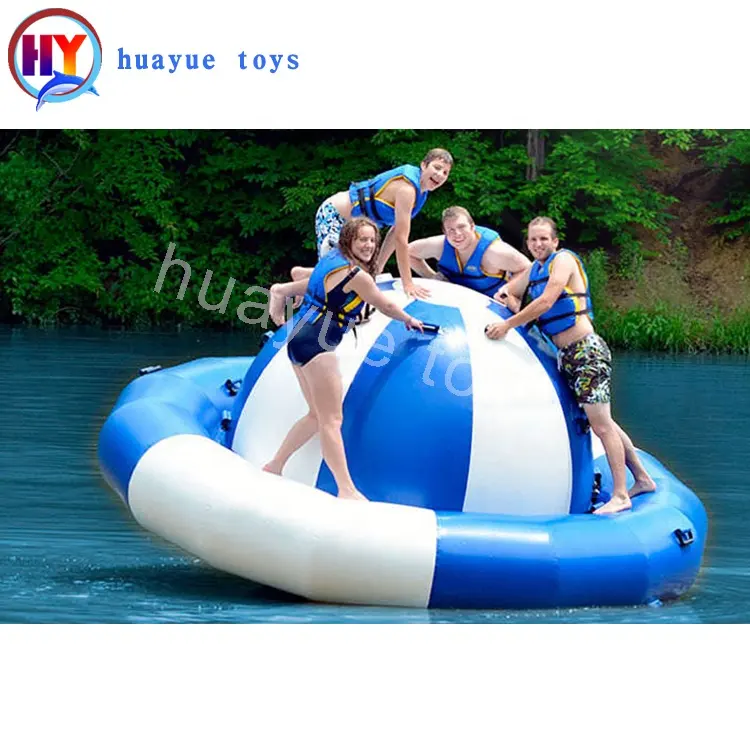 Inflatable Floating Whirling Spinner aqua gyro Lake water balance boat floating see water gyro inflatable saw water game