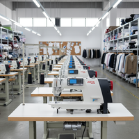 Machine à coudre industrielle programmable à lit plat JUITA JT-F6C avec moteur, point noué simple pour la couture de vêtements