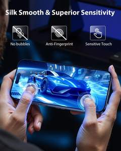 <span class=keywords><strong>ฟิล์ม</strong></span>กระจกนิรภัยป้องกันรอยขีดข่วนสำหรับโทรศัพท์ iPhone 16 Pro ไม่มีฝุ่นติดง่าย - Product Image 6