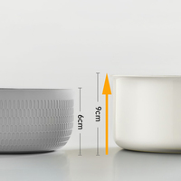 Casserole en acier inoxydable 316S à 3 couches avec cuiseur vapeur, revêtement céramique beige et couvercle combiné à poignée simple en silicone
