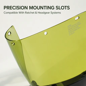 Visiera in Policarbonato Certificata, Schermo Facciale Trasparente di Ricambio, Occhiali di Sicurezza Rigidi per Caschi da Equitazione - Product Image 4