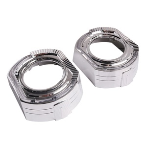 Automotive <b>LED</b> Lighting Accessory 3.0 Inch Bi Xenon <b>Led</b> <b>Projector</b> Lens Headlight Shroud <b>LED</b> DRL Car Headlights Cover Angel Eyes - Product Image 2