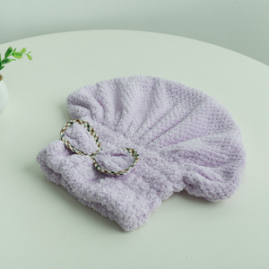 Gorro de secado de cabello de microfibra Jiemeirui, gorro de ducha absorbente y grueso de 26x35 Cm para adultos, estilo princesa coreana - Product Image 2