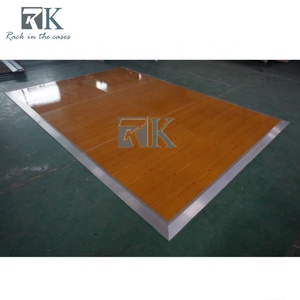 Fireproof Dance Floor with Aluminum Edges Interlocking Dance Floor Panels for Exhibitions Weddings Portable Use - Product Image 2