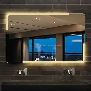 Custom led light mirror Bathroom LED lighted Smart Mirror decor wall mirror