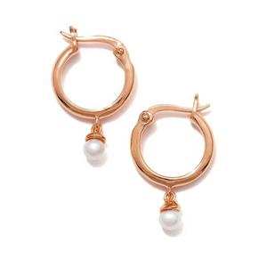 2025 fabricant en gros nouvelle haute qualité Fine mode femmes boucles d'oreilles 925 argent petites boucles d'oreilles perle blanche - Product Image 6