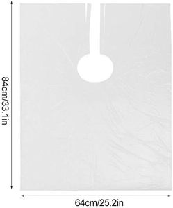 Disposable PE Bib <b>Apron</b> <b>White</b> Simple Design Cooking <b>Apron</b> 23.6x37.4 in - Product Image 2
