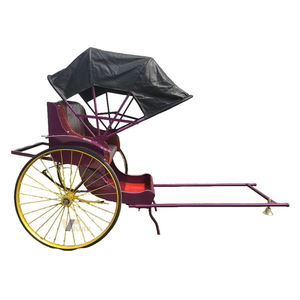 Prix d'usine – Rickshaw japonais violet à deux places, tiré à la main - Product Image 2