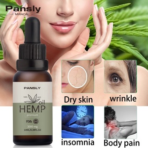 Aceite de cáñamo orgánico 3000mg Etiqueta privada Aceite de cáñamo para el cuidado facial antienvejecimiento 100% natural - Product Image 1