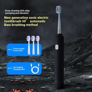Cepillo de dientes eléctrico LED para el hogar para adultos, barrido de pelo suave de tres engranajes, vibración sónica IPX7, carga impermeable, Stock disponible - Product Image 3