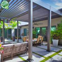 Guangdong Hommie Pergola étanche Gazebo Bioclimatica Toit à persiennes automatique motorisé-