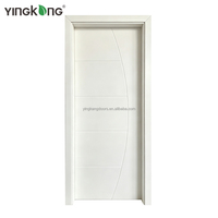 Portes intérieures étanches en WPC Yingkang, minimalistes, en PVC, anti-fissuration, anti-poussière, pour salon, taille personnalisée, échantillon gratuit pour projets