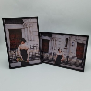 <span class=keywords><strong>Cadre</strong></span> mural <span class=keywords><strong>photo</strong></span> en plastique, effaçable, 8x8 8x12mm, noir - Product Image 2