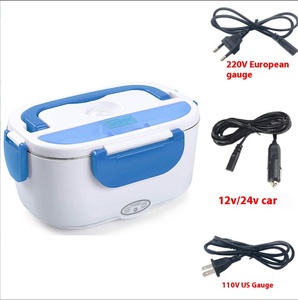 Boîte à <span class=keywords><strong>lunch</strong></span> chauffante électrique 1,5 L en acier inoxydable 304, récipient chauffant portable pour aliments, pour le bureau et la maison, certifié CE FDA - Product Image 3