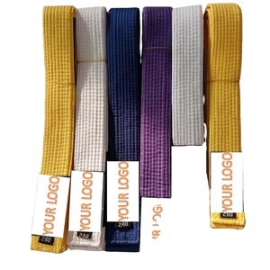 เข็มขัดศิลปะการต่อสู้แบบหลายสีสั่งทำพิเศษสำหรับบราซิลเลียนยิวยิตสูและยูโด ปี 2026 |   สำหรับเด็กและผู้ใหญ่ทุกเพศ |   วัสดุผ้าฝ้าย |   มีขนาดที่กำหนดเองให้เลือก - Product Image 2