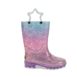 OEM/ODM stivali da pioggia per bambini stivali Wellites impermeabili PVC leggero Gumboots all'ingrosso moda pioggia Boot per ragazze ragazzi