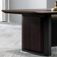 Muebles comerciales de madera Mesa ejecutiva de lujo Diseño moderno Escritorio de oficina CEO
