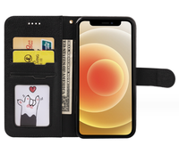 Premium Edge Plus G8 Casco Flip Phone Cover Étui pour téléphone portable avec porte-cartes et béquille