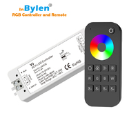 Vente en gros 2.GW RGB RGBW Bande LED Contrôleur avec gradation CCT Télécommande 4 canaux 6A Sortie pour bande lumineuse 12V 24V