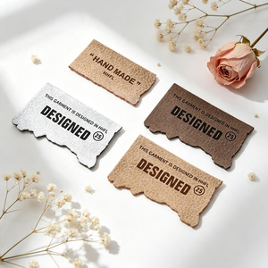 Parche de cuero PU personalizado con letras 3D, etiqueta de cuero sintético para coser, logotipo para jeans, sudaderas y accesorios de ropa. - Product Image 3