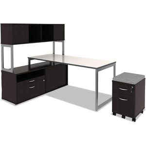 Archivador bajo Alera de 2 cajones, serie Credenza Open Office Desk, para documentos tamaño legal/letter, material de madera - Product Image 2