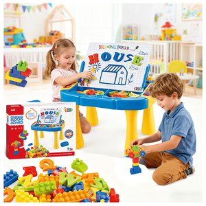 <span class=keywords><strong>Tablette</strong></span> d'écriture réutilisable effaçable personnalisée en gros, tableau de dessin coloré, jouets éducatifs d'apprentissage, blocs de construction - Product Image 1