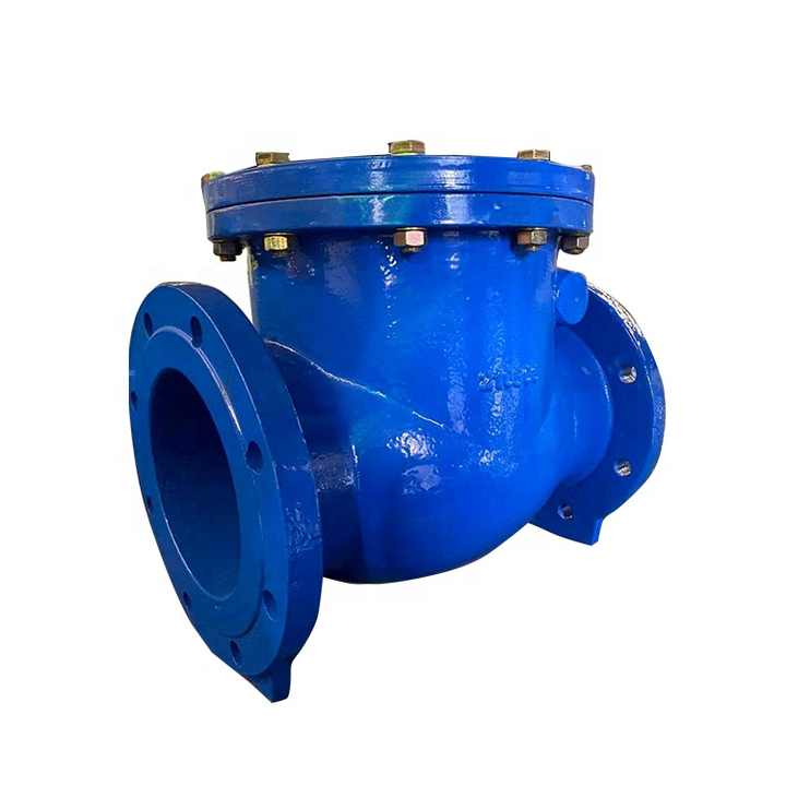 DIN3202-F6 DN300mm PN10 Ductile Cast Iron Gray Non Return Swing Check Valve with Flange End