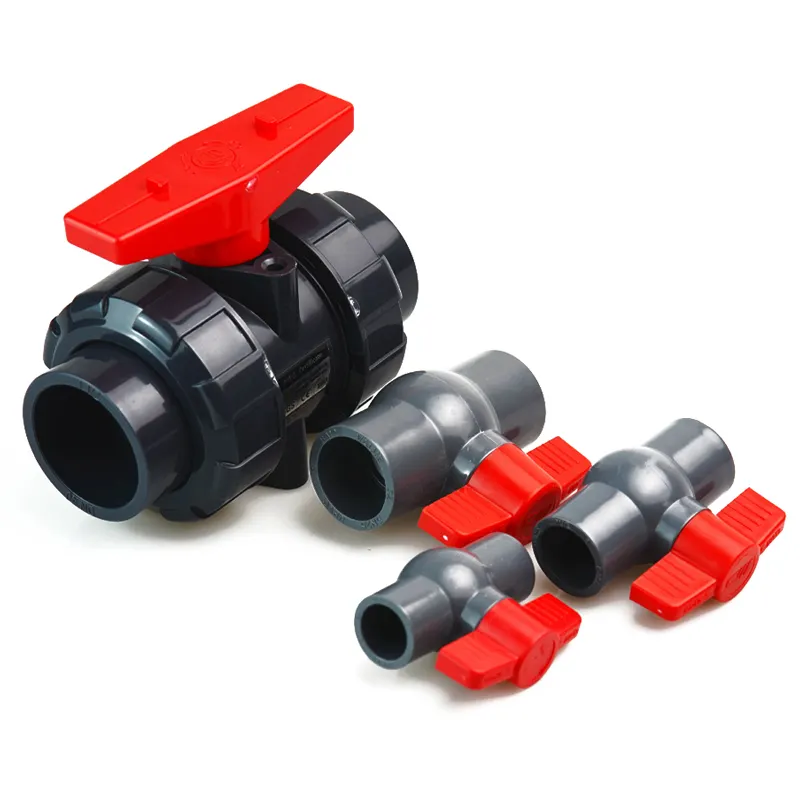 control valve plastic American Valve 1 1/2" PVC Ball Valve Socket Schedule 40 names pvc pipe fittings