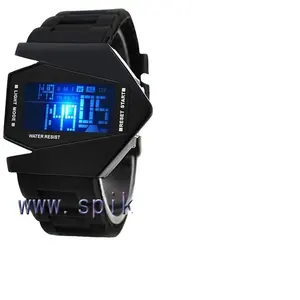 Boy's favorite fashion hot sale colorful led light air plane digital watch best selling items on ebay