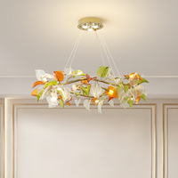 Lustre en fer de style nordique pour salon, suspension design moderne, lampe de plafond principale de luxe pour chambre à coucher intérieure