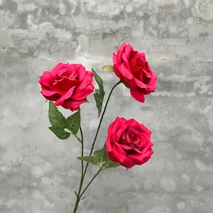 Wholesale Silk Wedding Artificial Flower Wall Flowers Roses Bulk Fabric Artificial Flower Home Wedding Decorative