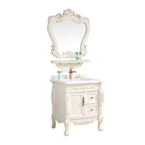 Mobile da Bagno Moderno in PVC Bianco con Chiusura Ammortizzata, Stile Europeo di Lusso per Hotel e Appartamenti - Product Image 5