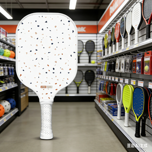 Raquette de pickleball portable de haute qualité, approuvée USAPA, en fibre de carbone nid d'abeille T700, épaisseur 16 mm, surface rugueuse, sans bordure - Product Image 1