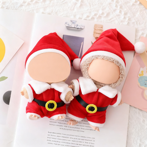 Lindo Conjunto <span class=keywords><strong>de</strong></span> Papá Noel Navideño para Muñecas <span class=keywords><strong>de</strong></span> 17 cm, Juguete <span class=keywords><strong>de</strong></span> Peluche <span class=keywords><strong>de</strong></span> Dibujos Animados, Accesorios para Muñecas - Product Image 4