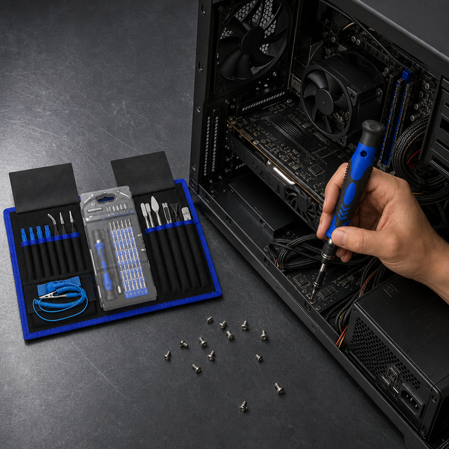 80-in-1 Professional Magnetic Mobile Tool Kit for Phone Customizable OEM Set for Phone Repair Steel Handle