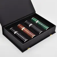 Modern Design 10 Ml Lege Parfum Fles Luxe Lederen Verstuiver Met Geschenkdoos