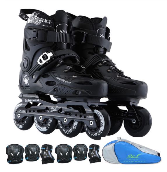 Динамический ветер роликовые коньки для мужчин и женщин, кататься на коньках обувь высокого качества раздвижные катание Patins 4 колеса профессиональный