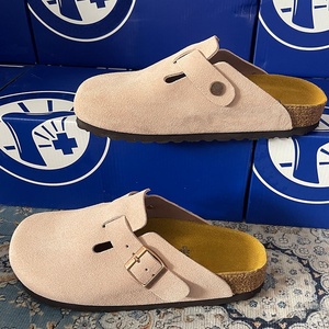 Sandales légères en cuir de vache véritable à semelle souple EVA, pour la santé et la plage, pour femmes/hommes, petit <span class=keywords><strong>prix</strong></span>, été - Product Image 4