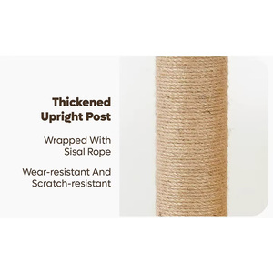 Tháp chơi mèo đa tầng đa năng, đồ nội thất cho mèo nhỏ với trụ, võng, nhà, đường hầm, giỏ làm từ chất liệu nhung mềm mại cho thú cưng - Product Image 4