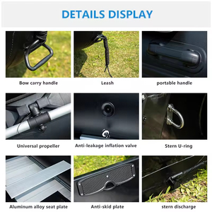 Venta Directa de Fábrica: Bote Inflable Plegable de 2m/4m para Pesca, con Piso de Aluminio y PVC, para 4 Personas, con Motor - Product Image 2