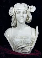 Custom Life Size Outdoor Garden Decoration Hand Carved Marble Marcus Aurelius Bust Sculpture for Sale