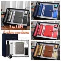 Set Hadiah Kantor Perusahaan WD Custom Branded Dengan Logo, Set Pena dan Notebook Kulit Premium untuk Promosi Bisnis dan Hadiah Klien