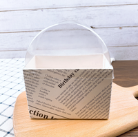 Boîte d'emballage Bento Sandwich Toast petit déjeuner boîte avec couvercle de haute qualité