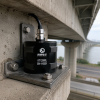 Accéléromètre IEPE/ICP, capteur d'accélération piézoélectrique à axe unique, transducteur de vibration uniaxial, surveillance microsismique 20V/g