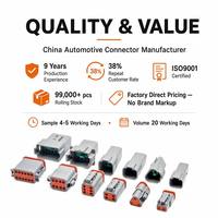 Automotive DT-Steckverbinder 2-12 Pin Stecker-Buchse-Set Anschlüsse Wasserdichter Kabelbaum PBT/PA66 Material Grau